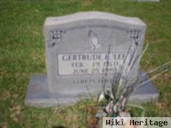 Gertrude E Lee