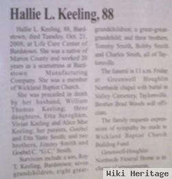 Hallie L Smith Keeling