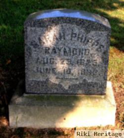 Sarah Halyday Phipps Raymond