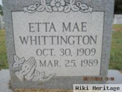 Etta Mae James Whittington