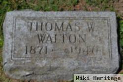 Thomas W Walton