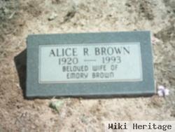 Alice R Brown