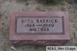 Etta Anora Willett Barrick