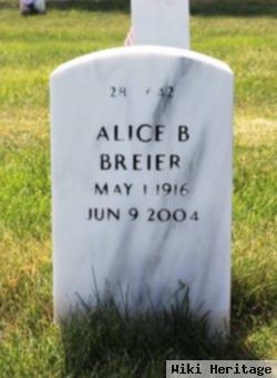 Alice B Breier