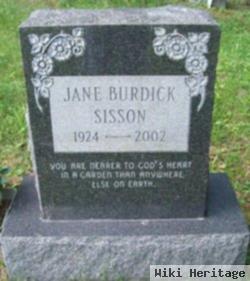 Jane "anna" Burdick Sisson