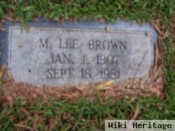 M Lee Brown