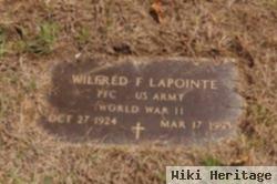 Pfc Wilfred F. Lapointe