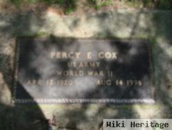 Percy E Cox