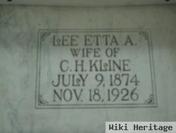 Lee Etta Alverda "leeta" Weasner Kline