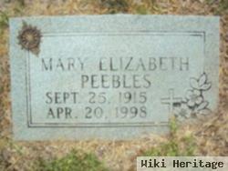 Mary Elizabeth Peebles