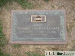 Warren Thomas "tommy" Lovett