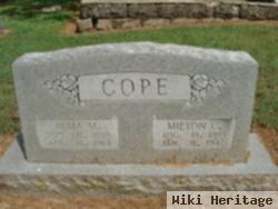 Milton C Cope