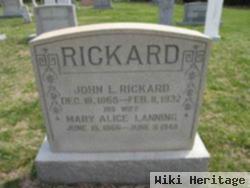 Mary Alice Lanning Rickard