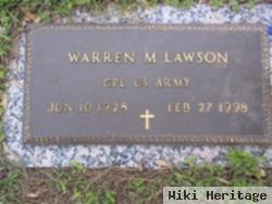 Warren M Lawson