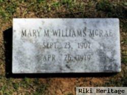 Mary M. Williams Mcrae