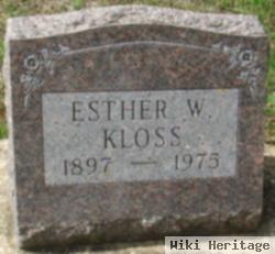 Esther W Kloss