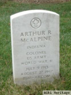 Col Arthur R. Mcalpine