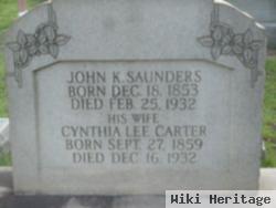 Cynthia Lee Carter Saunders