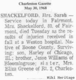 Sarah Olive Williams Shackelford