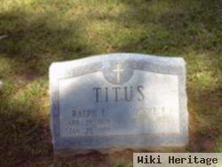 Ralph E Titus