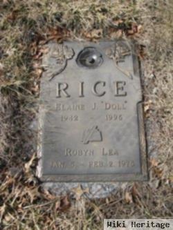 Elaine J "doll" Schmidt Rice