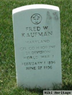 Fred W Kaufman