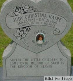 Judy Christina "chrissy" Haire