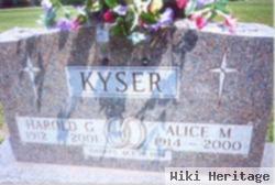 Alice M Shaw Kyser