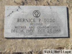 Bernice P Todd