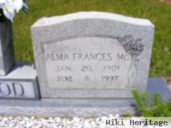 Alma Frances Mccain Wood