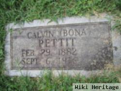 Calvin Bona "barney" Pettit