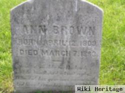 Ann Lee (Likely) Brown