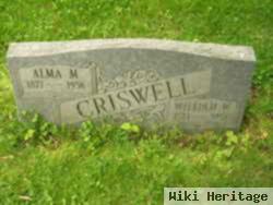 Alma M Criswell