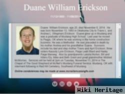 Duane William Erickson