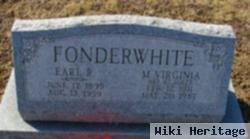 Earl R Fonderwhite