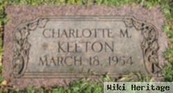 Charlotte M Keeton