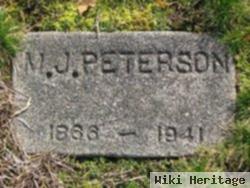 M J Peterson