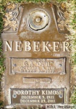 Dorothy Marie Kimose Nebeker