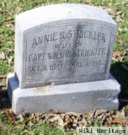 Annie R Zerbe Strickler