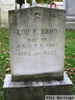 Lou F Rand