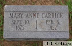 Mary Anne Rowland Carrick