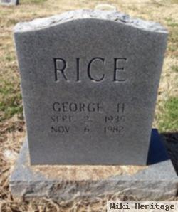 George H Rice