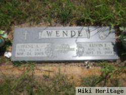 Edwin F Wende