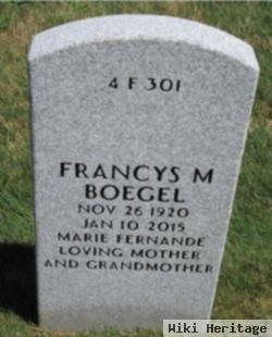 Marie Fernade "francys" Duchene Boegel