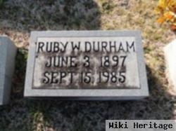 Ruby W. Durham