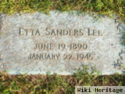 Etta Sanders Lee