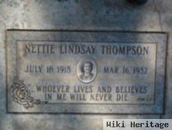 Thelma Nettie "nettie" Foster Lindsay Thompson