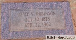 Alice V Robinson