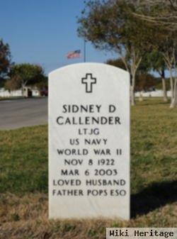 Sidney D Callender