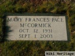 Mary Frances Pace Mccormick